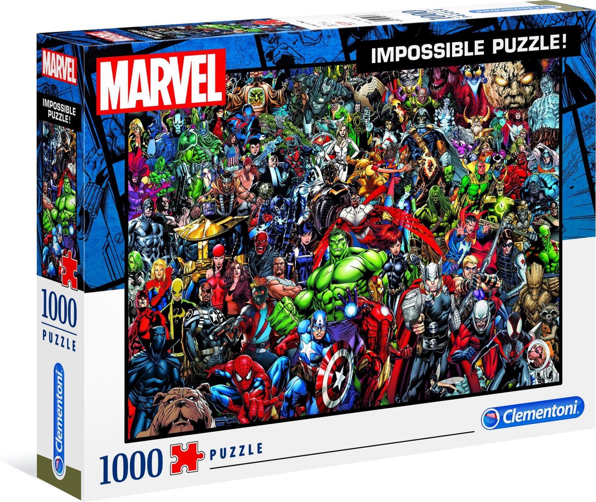 Clementoni Impossible legpuzzel Marvel - 1000 stukjes - Marvel