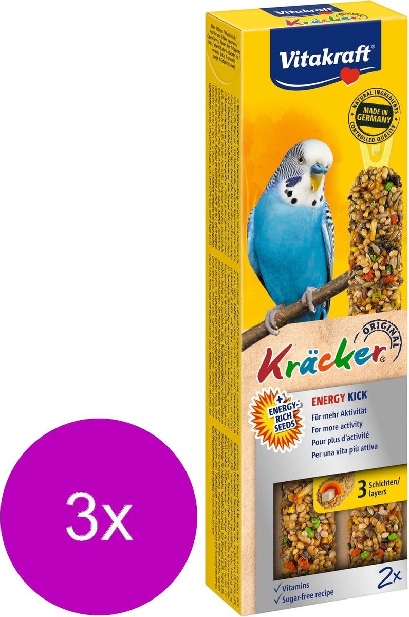 Vitakraft Parkiet Kracker 2 stuks - Vogelsnack - 3 x Energie