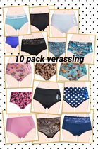 Dames 10 pack slips verassingspakket XXL