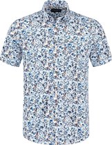 Chris Cayne - Overhemd - Korte Mouw - Allover print - Heren -  Shirt - Wit - Maat L