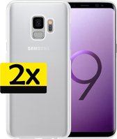 Samsung S9 Hoesje Transparant Siliconen - Samsung Galaxy S9 Case - Samsung S9 Hoes Transparant - 2 Stuks