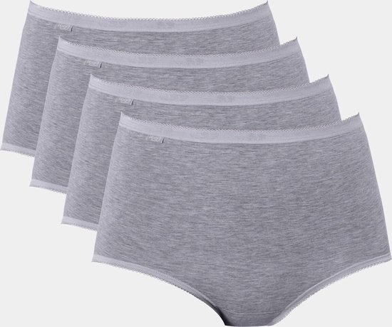 sloggi Basic+ Dames Maxi slip - 4-pack - Lichtgrijs