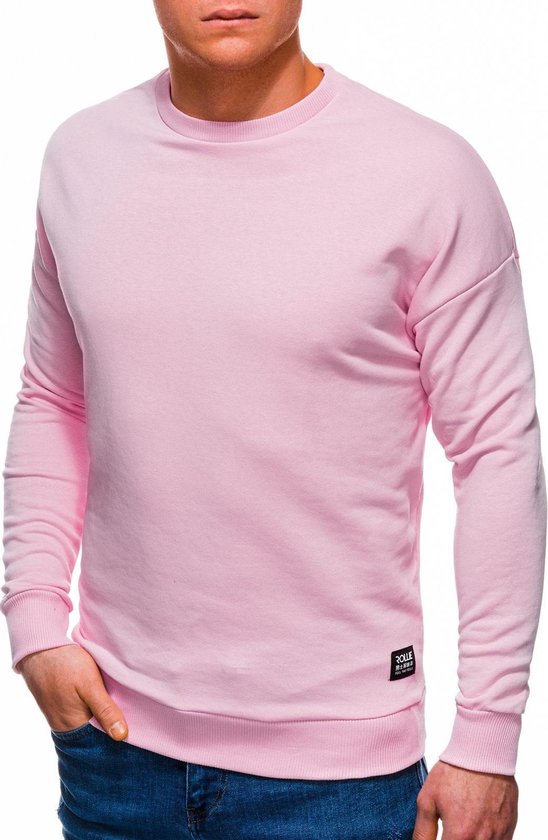 Voorwaarden Badkamer Schepsel Sweater - Heren - Klassiek - Roze - B1229 | bol.com