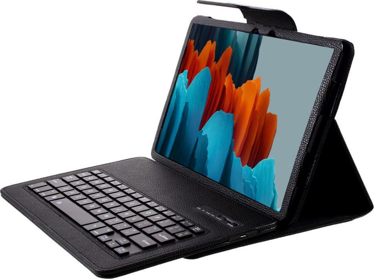 Samsung Galaxy Tab S7 hoesje Bluetooth Keyboard Case zwart
