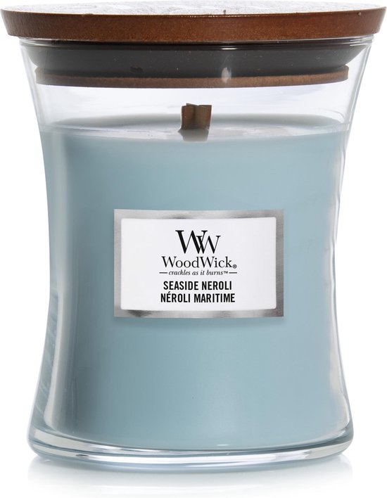 WoodWick Hourglass Medium Geurkaars - Seaside Neroli