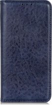 Samsung Galaxy S21 Hoesje - Mobigear - Cowboy Serie - Kunstlederen Bookcase - Blauw - Hoesje Geschikt Voor Samsung Galaxy S21