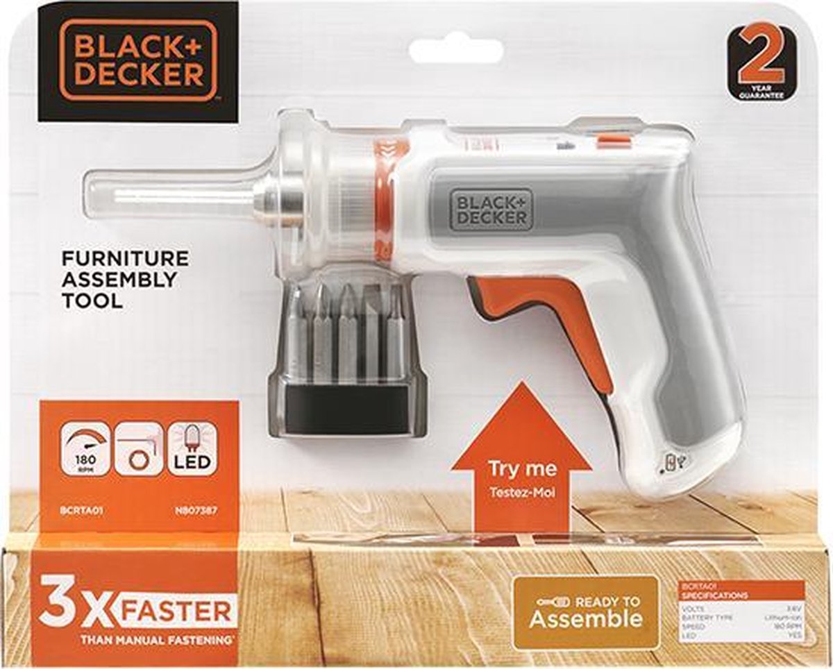 Tournevis électrique universel 3.6V Hexdriver BLACK+DECKER