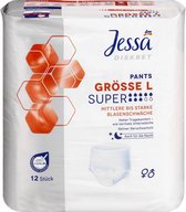 Jessa Diskret Discreet Incontinentiebroekjes Super - Maat L - voor urineverlies en incontinentie - 12 Stuks