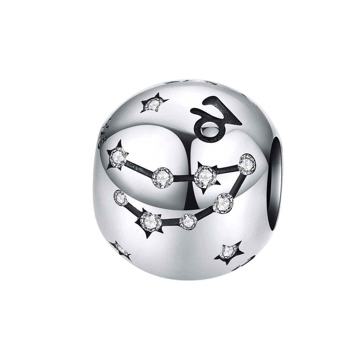 Sterrenbeeld steenbok bedel zirkonia | bedels voor armband | zodiac capricorn bead | Zilverana | geschikt voor alle bekende merken | 925 zilver | moederdag