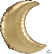 Amscan Folieballon Supershape Gold Sateen Crescent 66 Cm Goud