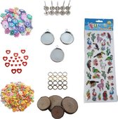 PNCreations Set/Pakket/Kit Opvulmateriaal | Epoxy Hars | Giethars | Nail | Nail Art | Nagels Zetten | Hobby | Cabochon | Oorstekers | Stickervel | Stickerset | Mini Boomstronk | Ho