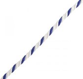 multilon 3 strengs touw 70 mtr 12mm wit blauw