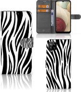 Beschermhoesje Samsung Galaxy A12 Smartphone Hoesje Zebra