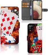 GSM Hoesje Geschikt voor Samsung Galaxy A12 Wallet Book Case Personaliseren Casino