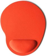 Muismat | Rond | Polssteun | Antislip | Oranje
