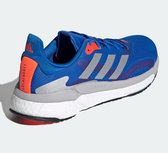 adidas Solarboost 21 Sportschoenen - Maat 44 - Mannen - blauw/grijs/rood
