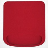 Muismat | Vierkant | Polssteun | Antislip | Rood