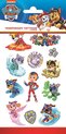 foto van Mighty Pups Paw Patrol Tattoos - Tijdelijke Tattoo - Body Glitter - Plak Tattoos - Nep Tattoo - Fake Tattoo - Kinderen - 1 Vel met 12 tattoos
