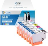 G&G 378 XL compatibel met Epson 378 378XL Inktcartridge - multipack -zwart + 5 kleuren BKCMYLCLM