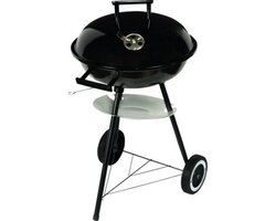 Master Grill MG913 - Houtskool Kogelbarbecue - Stalen Emmabekleding - Inclusief Wielen en Deksel