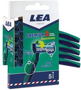 Lea Premium 2 Hojas Basculantes Cuchillas Desechables Pack 5u.