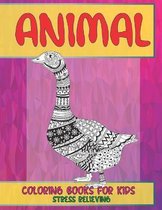 Stress Relieving Coloring Books for Kids - Animal