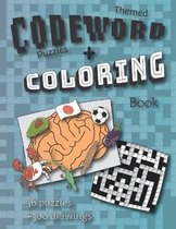 Themed Codeword Puzzles and Coloring Book