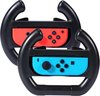 foto van Nintendo Switch accessoires Stuur set voor Joy Con controllers - 2 stuks - zwart