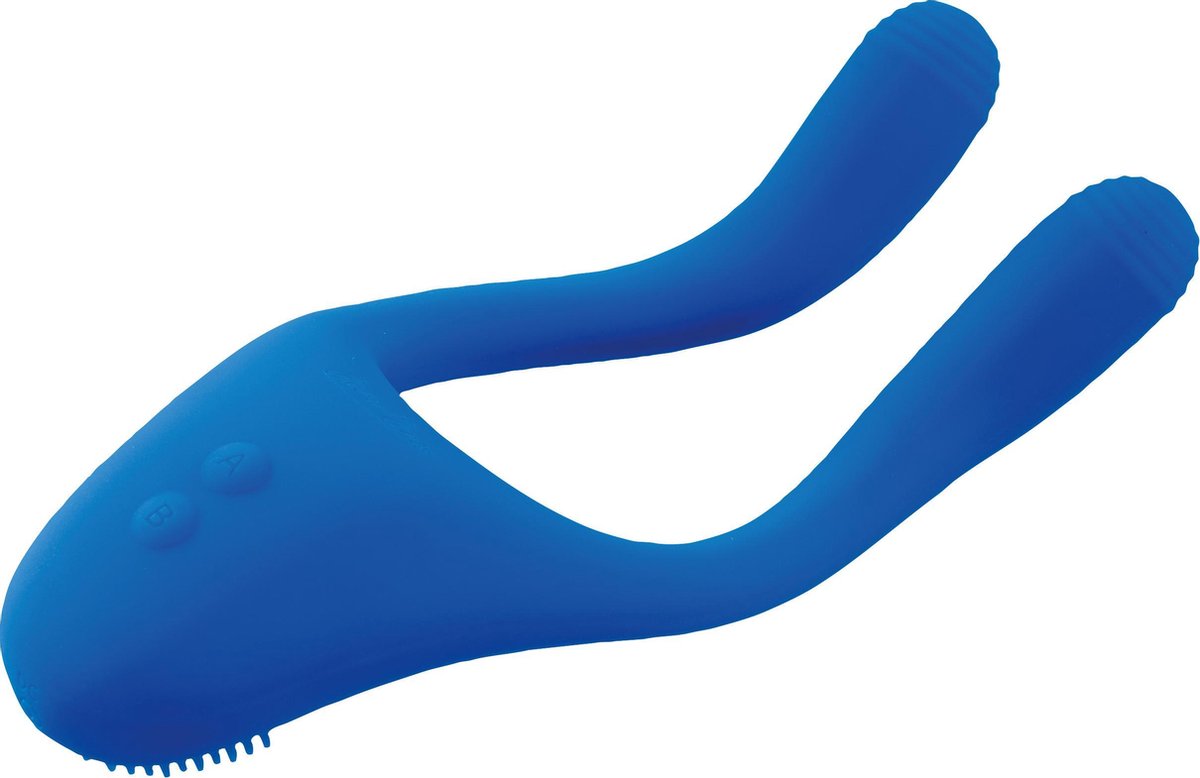 Goedkoopste BeauMents - Doppio Move - Flexibele Koppel Vibrator - Blauw