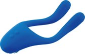 BeauMents - Doppio Move Flexibele Koppel Vibrator - Blauw