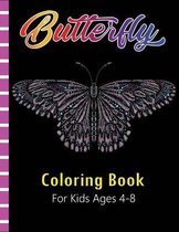 Butterfly Coloring Book for Kids Ages 4-8