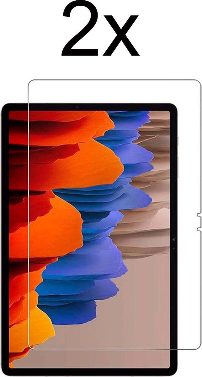 Samsung Tab S7 11.0 2020 Screenprotector - Samsung Galaxy Tab S7 2020 Screen Protector Glas - 11.0 Inch - 2 stuks