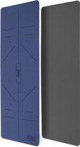 Sens Design tapis de yoga tapis de sport tapis de fitness avec motif - gris/bleu foncé