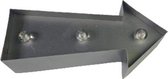 LED Lamp met pijl patroon - Grijs - 3 lichtjes - 12 x 3.2 x 5.6 cm