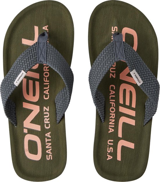 O'Neill Slippers Men Chad Logo Olive Green Slippers 40 - Olive Green  100%... | bol