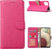 Xssive Hoesje voor Samsung Galaxy A12 - Book Case - Pink