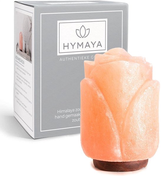 HYMAYA ™ 100% Authentieke Himalaya Zoutlamp - Met dimmer - Rose