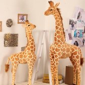 BaykaDecor - Unieke Zacht Gigantische Giraffe - Cadeau - Kinderkamer Decoratie - Dieren Staande Hyperrealistische Figuur  - 80 cm