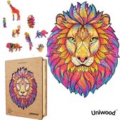 Uniwood™️ - Houten Puzzel volwassenen Jigsaw puzzels wooden puzzle unidragon puzzel 3d Leeuw A4