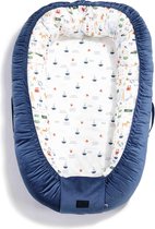 French Reviera Boy Harvard Blue - Babynestje Babynest 110x70x15 cm