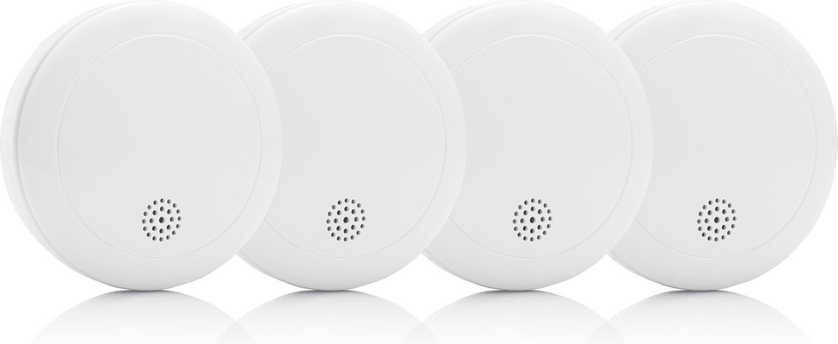 Smartwares FSE-19214 Rookmelder - 4 Rookmelders - Inclusief 10 jaar batterij - 10 Jaar sensor - 85 dB - VDS gecertificeerd - Q Label