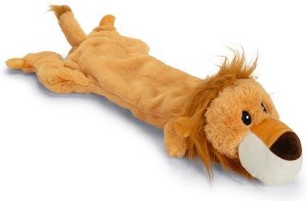 Beeztees Leeuw Axel - Hondenspeelgoed - Pluche - Oranje - 50x25x9,5 cm