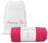 Yoga Handdoek Yoga Towel Anti Slip voor Mat - Roze - 180 x 60 cm - Shanta Jiva ©