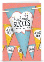 Kaart - Succes - Inclusief 3 meter Vlaggetjes!