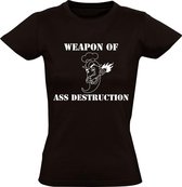 Weapon of ass destruction dames t-shirt | koken | kok | sambal | Zwart