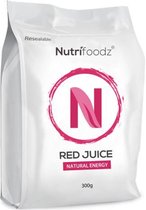 Nutrifoodz Red Juice® - Superfood poeder – Verhoog je energie – Ondersteun je stofwisseling - Rood Fruit – Ginseng - Vegan - 60 porties