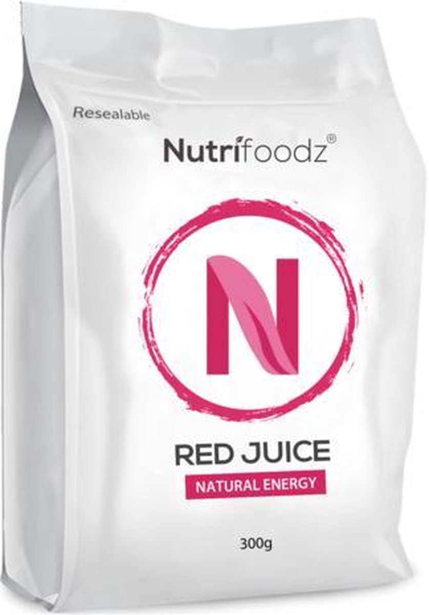 Nutrifoodz Red Juice - Superfood Punch - 100% Vegan - 60 porties