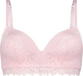 Hunkemöller Dames Lingerie Voorgevormde bh zonder beugel Yvonne  - Roze - maat B80