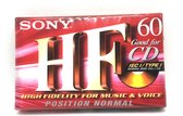 Sony HF 60 position normal Cassettebandje - Uiterst geschikt voor alle opnamedoeleinden / Sealed Blanco Cassettebandje / Cassettedeck / Walkman.