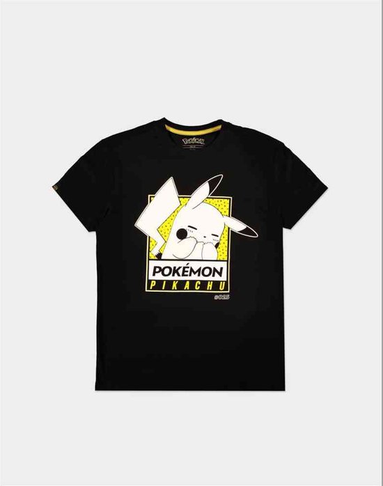 Pokémon - Embarrassed Pika Heren T-shirt - XL - Zwart